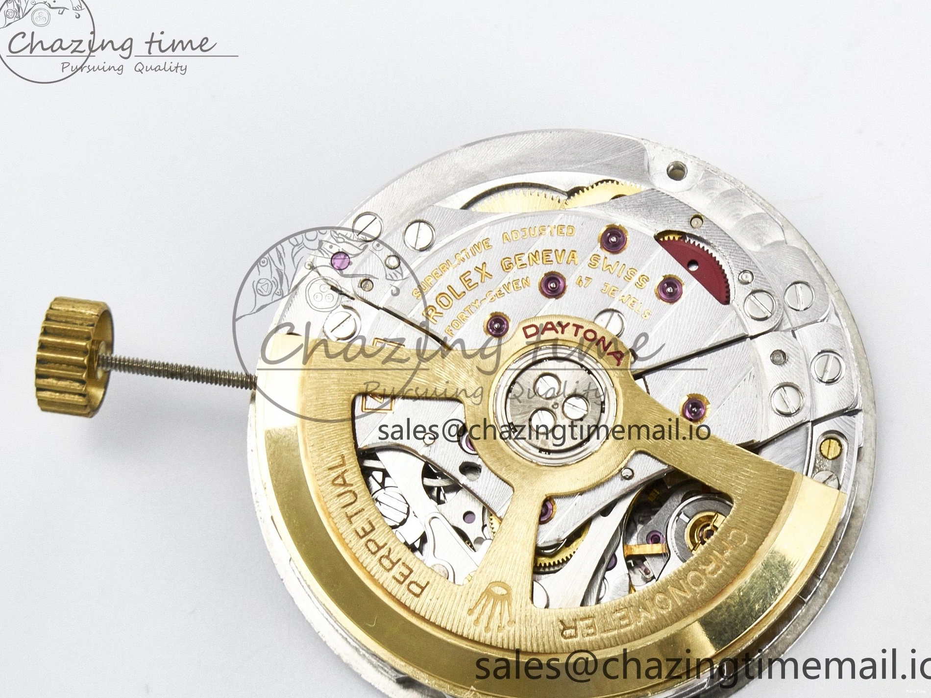 MiroTime 0301 ZeroBulk Custom Modded Daytona DD4132 VSV Super Clone 28800 VPH Automatic Movement (Silver Color) 479
